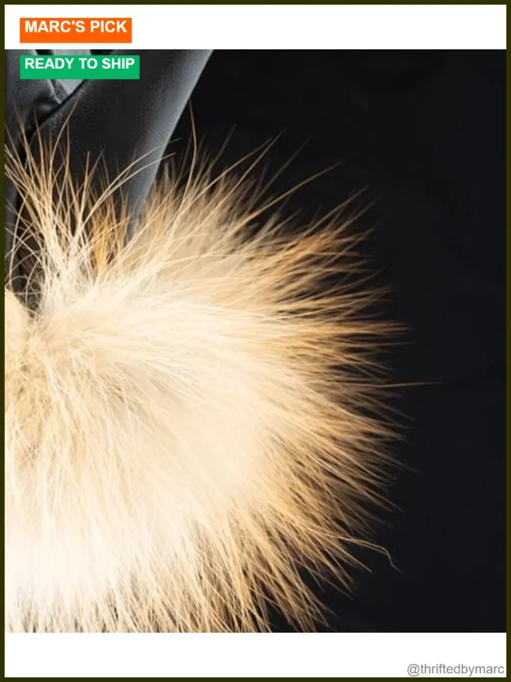 Real Fur Gloves - Lambskin Leather Touchscreen Driving Gloves with Fox Fur Cuff